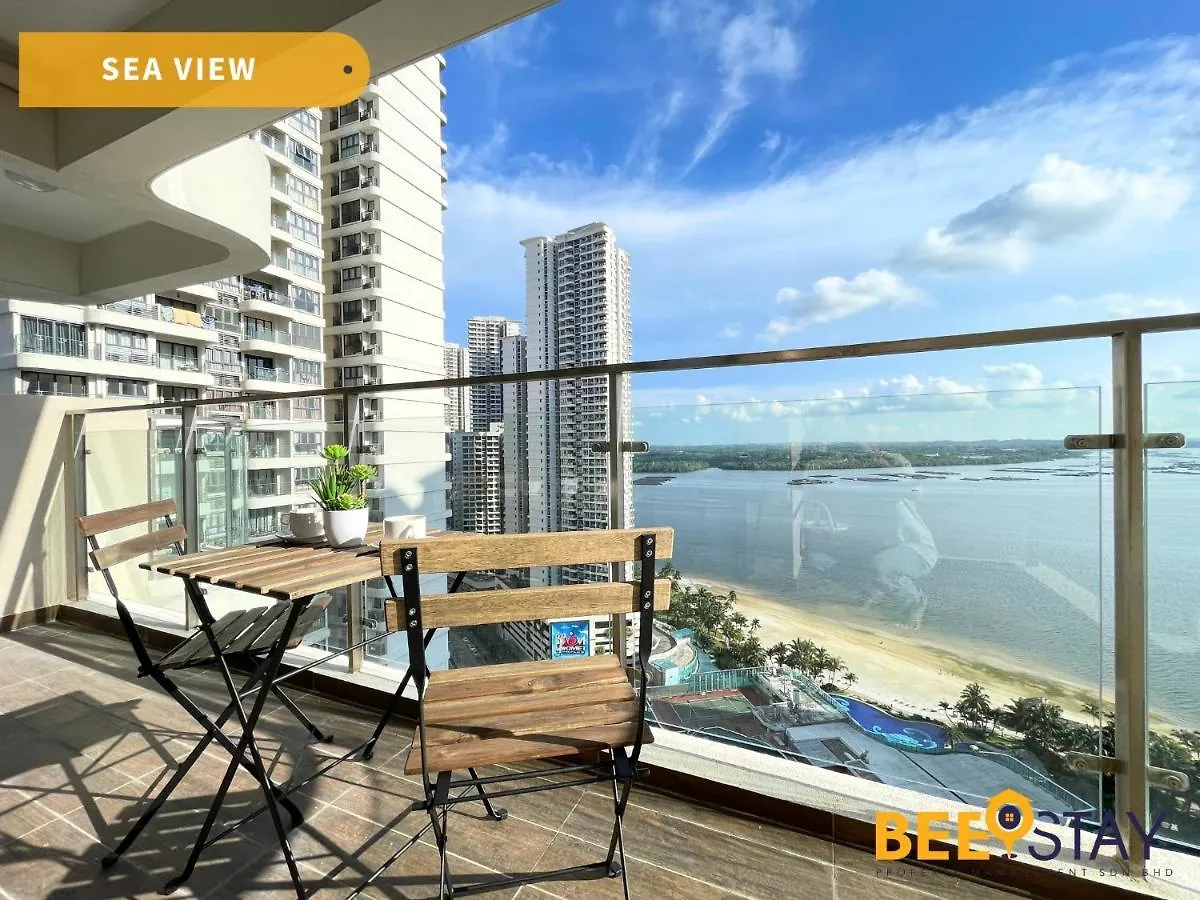 דירות ג'והור בהרו Jb Seaview With Balcony Country Garden Danga Bay For 6 Pax